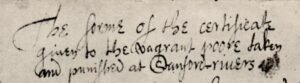 oor Law document from Stanford Rivers dated 1598.