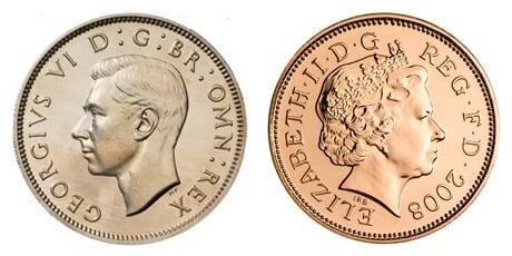 It was established in the early 1600’s, that the direction of the Monarch would alternate on coins during each rule.