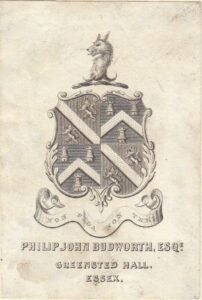 Book Plate of Philip Budworth
