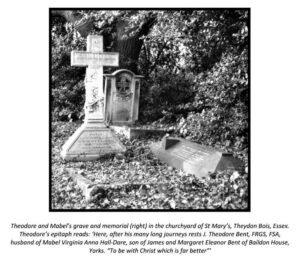 Thodore and Mabel's grave at St. Mary's, Theydon Bois, Essex