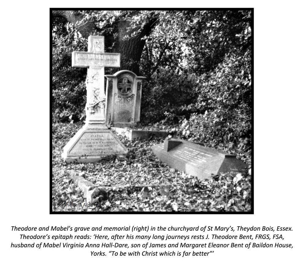 Thodore and Mabel's grave at St. Mary's, Theydon Bois, Essex