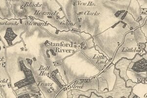 Map showing Bellhouse and Traces
