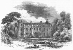 Print of Hill Hall, Theydon Mount, circa 1845