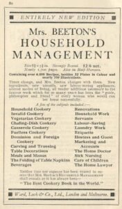 Mrs Beeton’s Plain Family Dinners for December