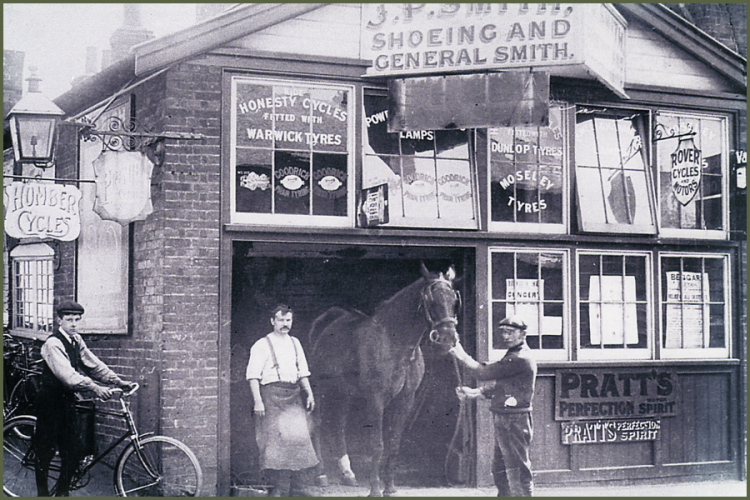 Premises of J.P.Smith, Shoeing and General Smith, High Street, Ongar.
