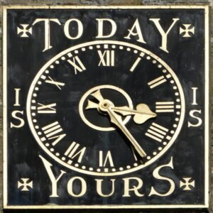 Memorial clock on the church of St Mary’s, Sheering