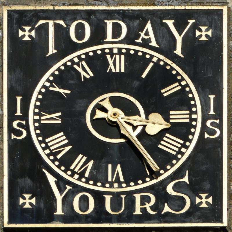 Memorial clock on the church of St Mary’s, Sheering