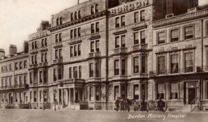 The Burdon Military Hospital in 1919, formerly The Burdon Hotel, and now the Regent Hotel on Weymouth Esplanade.