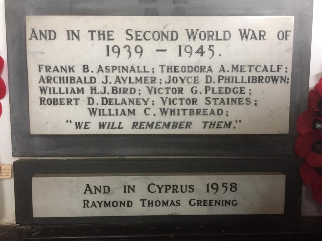 The Memorial in St. Margaret’s Church.