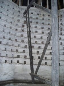 Interior of a dovecote