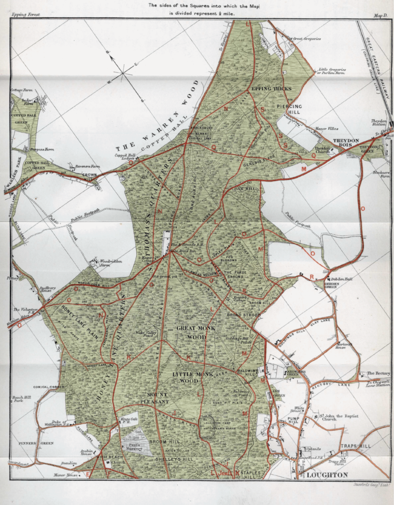 Map of Epping Forest