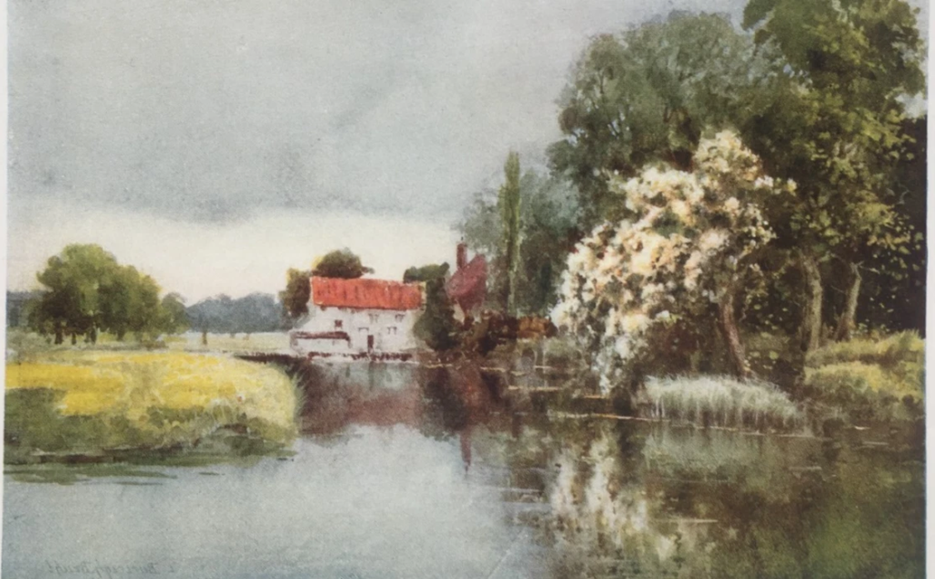 Passingford Mill on the Roding River
Antique Print 1909