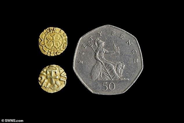 The coin is Merovingian, made by a moneyer named Witta in the Vendée region of France.