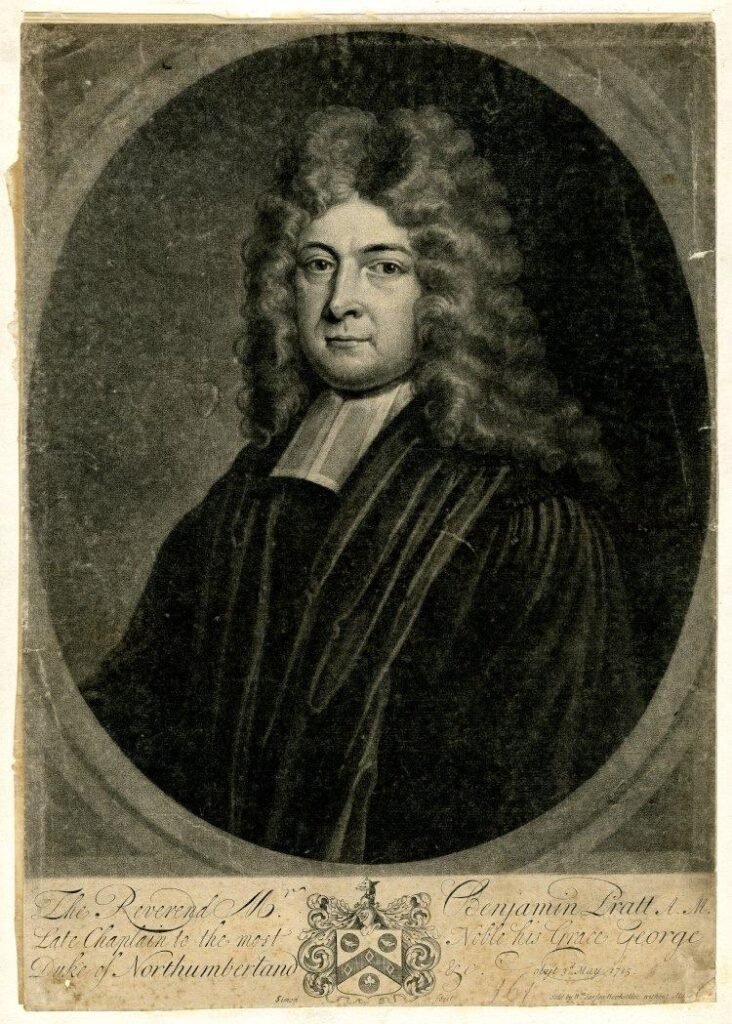 Print of the Revd. Benjamin Pratt in the British Museum