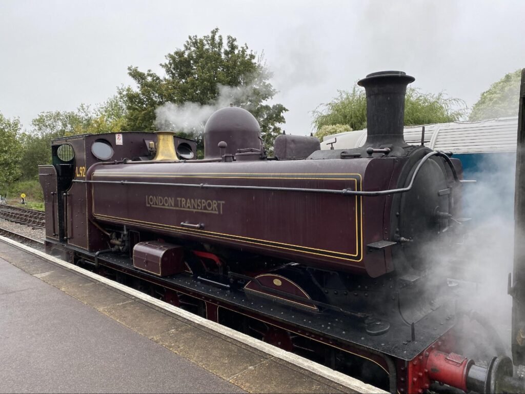 London Transport Steam Locomotive L92 at Ongar Station on the 2nd October 2021.