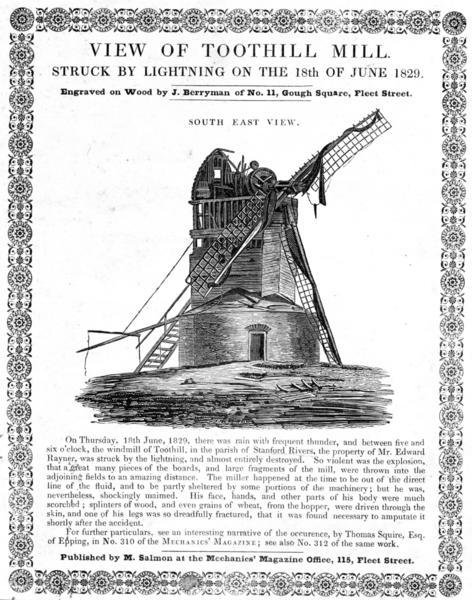 Print issued to raise money for the miller Joseph Knight