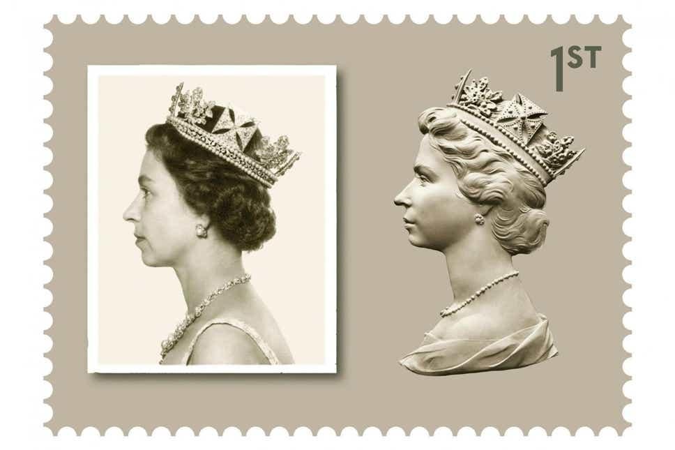 The Queen faces left on stamps.