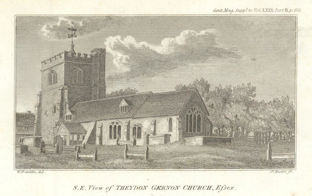 South East View of All Saints, Theydon Garnon Church