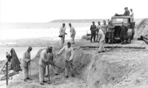 i. Slave labour working on the island’s defences