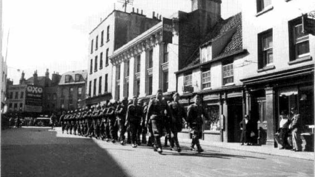 h. German boots on Beresford Street, St Helier