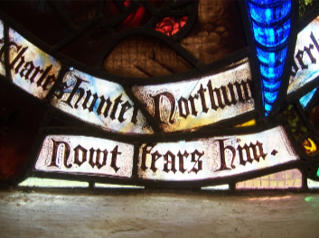 Nowt fears him, East Window of St Michael’s church