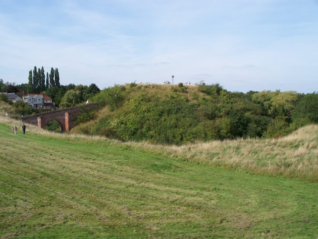 A view of Pleshey Castle