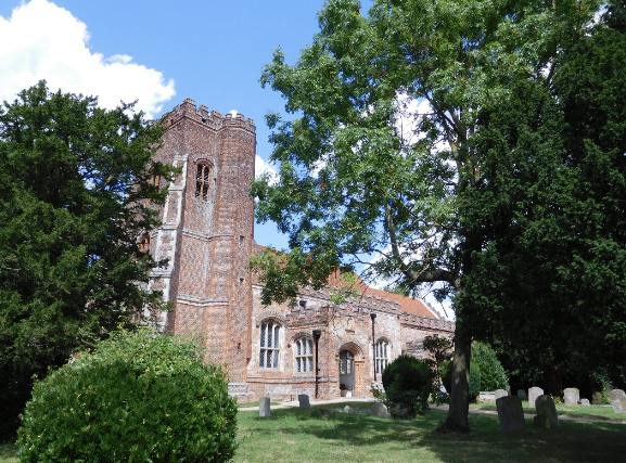 Brick built church St Mary the Virgin, Layer Marney